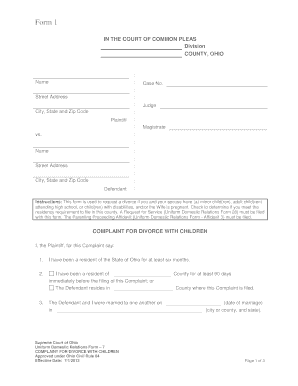 Notarized affidavit of domestic partnership - Do It Yourself DIVORCE - WITH CHILDREN - Morgan County - seols