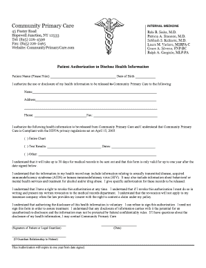 Fillable Online Patient release form to office.doc Fax Email Print ...