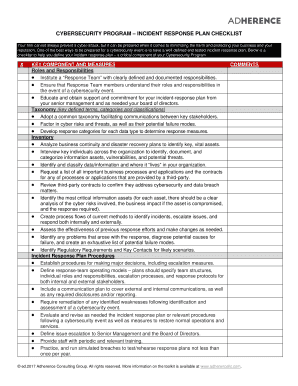 Incident Response Checklist Templates