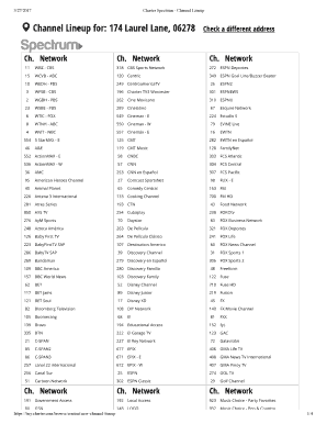 Spectrum Channel List 2024 Printable Pdf - janka magdalene