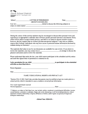 Fillable Online School LETTER OF PERMISSION Fax Email Print - pdfFiller