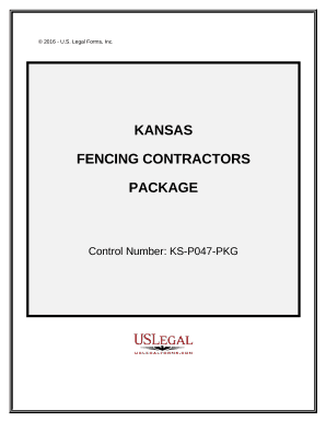 Fencing Contractor Package - Kansas