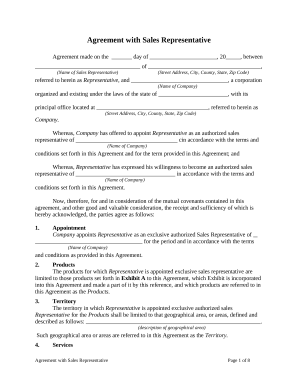 agreement representative Doc Template | pdfFiller