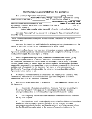 Contract between two companies