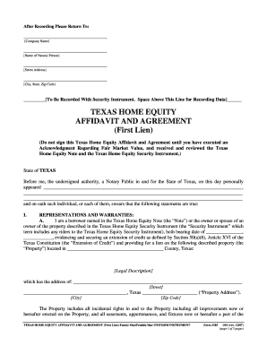 Affidavit Of Rental Agreement