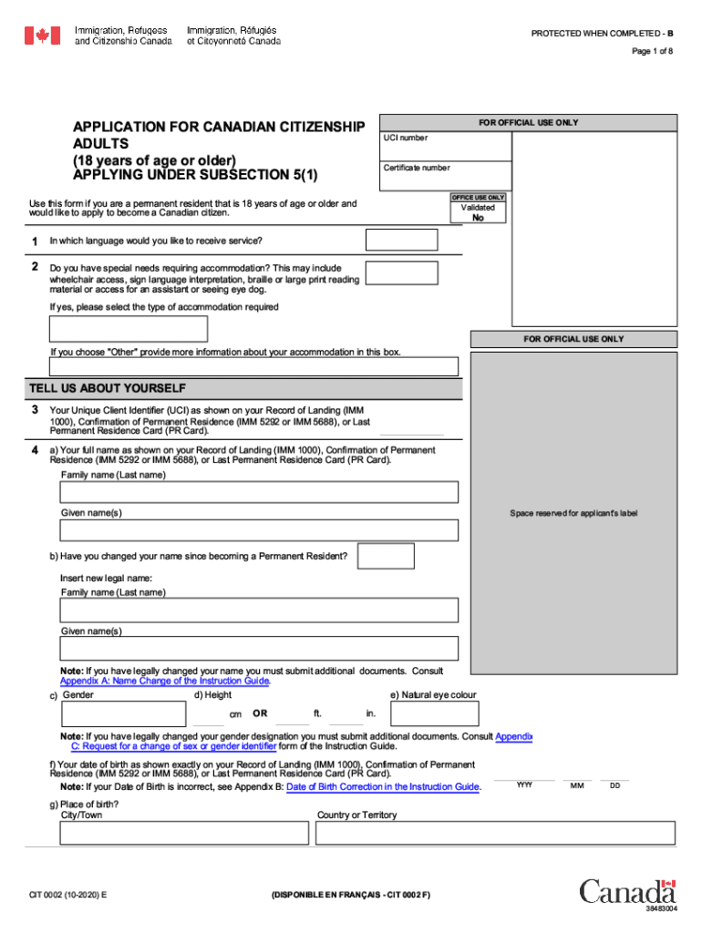 How to apply for Canadian citizenship after becoming a permanent resident?