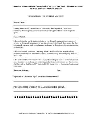 Fillable Online Pre-Anesthetic Testing Consent Fax Email Print - pdfFiller