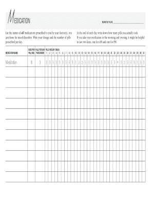 Bipolar Mood Chart