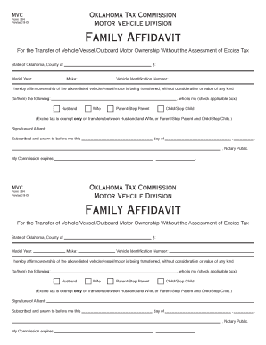 Family Affidavit Form - Fill Online, Printable, Fillable, Blank | pdfFiller