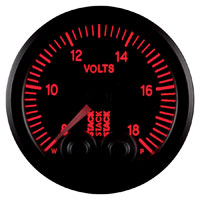 Click for a larger picture of Stack Pro-Control Battery Voltage Gauge, 8-18 Volt