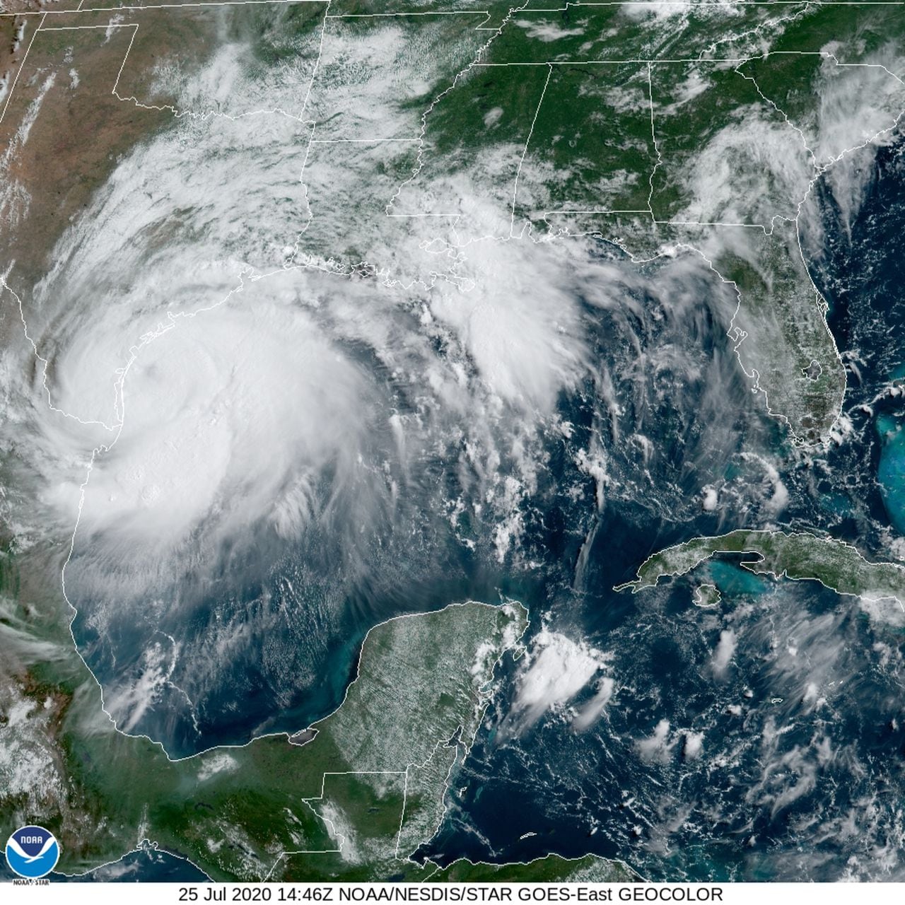 Simultaneous hurricanes possible in the Gulf as tropical storm and