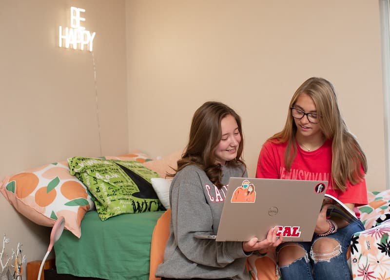 PennWest students in a residence hall