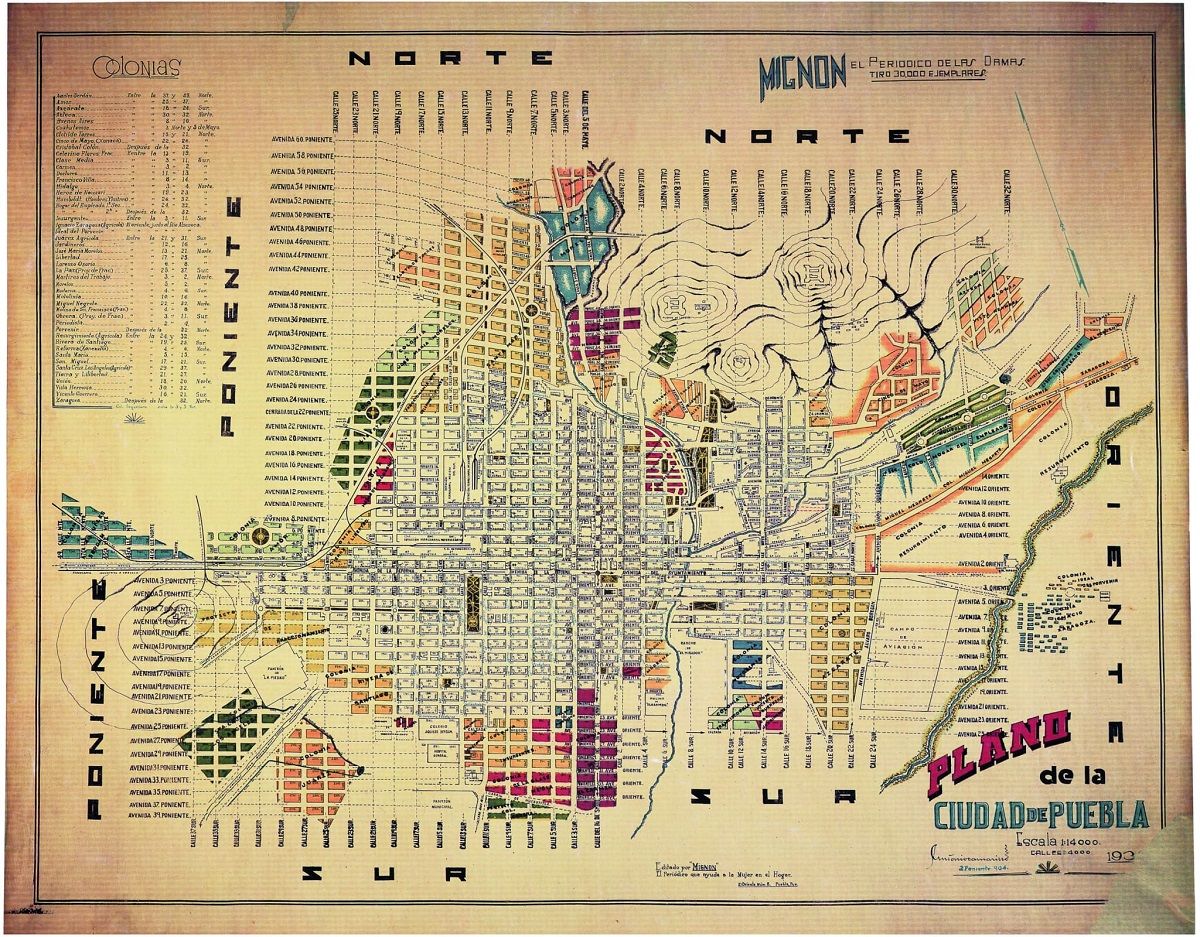 Mapa De Puebla