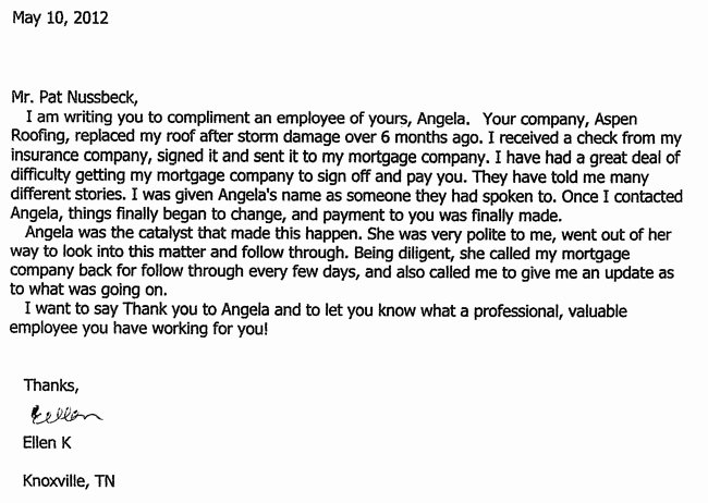 Letter Of Concern for Employee Fresh Read aspen S Nationwide Testimonials