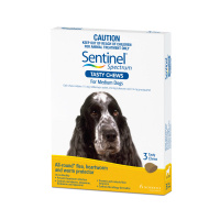 Sentinel Spectrum for Medium Dogs 11-22 kgs - 6 Pack - Yellow