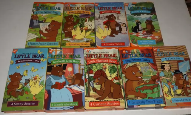 LITTLE BEAR VHS Lot of 9 Nick Jr Maurice Sendak £51.31 - PicClick UK