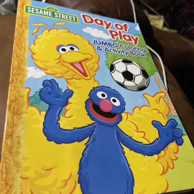 SESAME STREET DAY Of Play Jumbo Coloring & Activity Book £5.42 ...