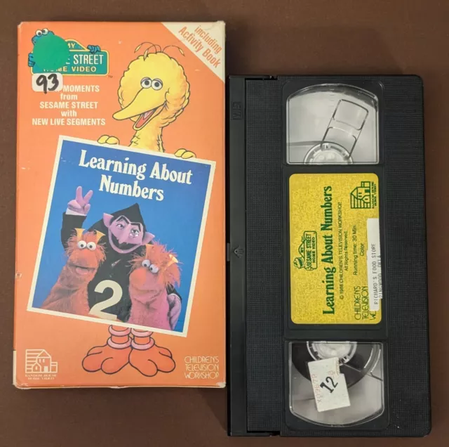 SESAME STREET LEARNING About Numbers (1986) VHS - 1980s CTW Video ...