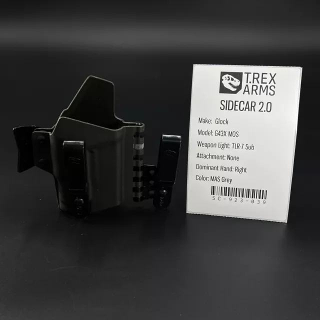 T.REX ARMS SIDECAR Glock 43X MOS + TLR-7 Sub IWB [2nd] Kydex Holster ...