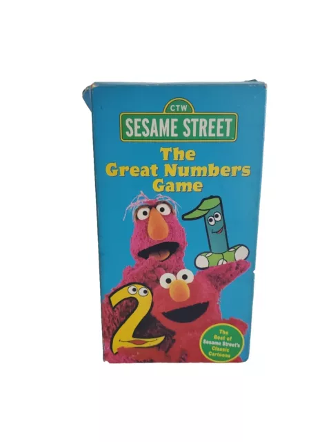 SESAME STREET - The Great Numbers Game VHS 1998 Classic Cartoon Movie ...