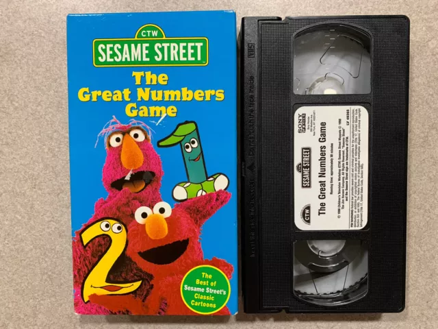 SESAME STREET - The Great Numbers Game (VHS, 1998) Best Of Classic ...