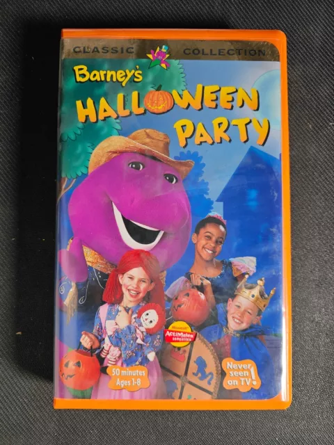 BARNEY - BARNEYS Halloween Party VHS 1998 Clamshell Classic Collection ...