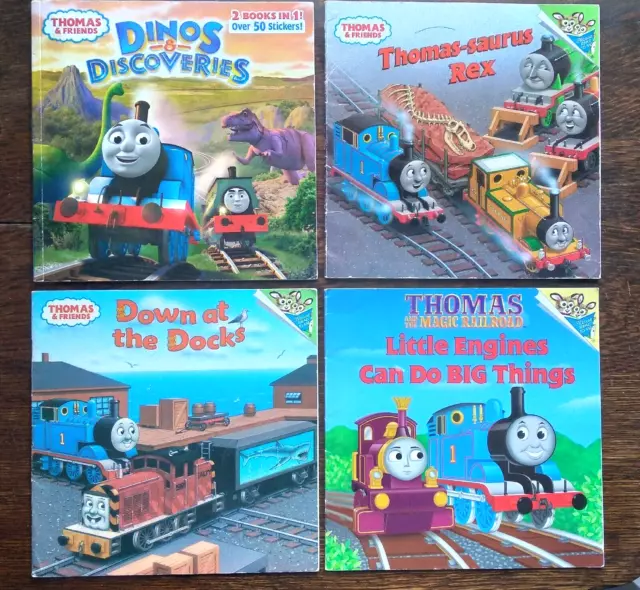 THOMAS THE TANK Engine & Friends Children Books Lot of 4 Paperbacks w ...