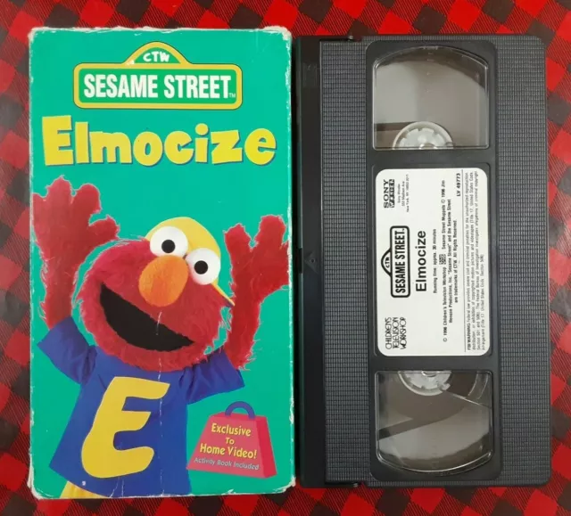 SESAME STREET - Elmocize (VHS, 1996) $3.99 - PicClick