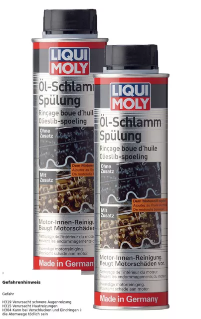 2X LIQUI MOLY 5200 Öl-Schlamm-Spülung MotorReiniger Motorspülung 300ml ...