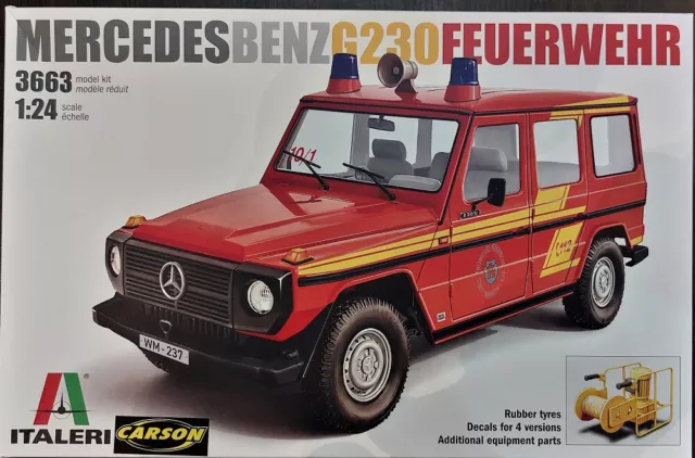 MERCEDES BENZ G230 Feuerwehr von Italeri Modellbausatz Art. 3663 Neu I ...