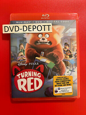 TURNING RED (BLU-RAY + DVD + Digital HD) Disney Pixar New Sealed, Free ...