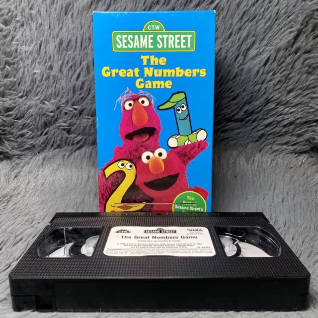 SESAME STREET - The Great Numbers Game VHS 1998 **Buy 2 Get 1 Free** $9 ...