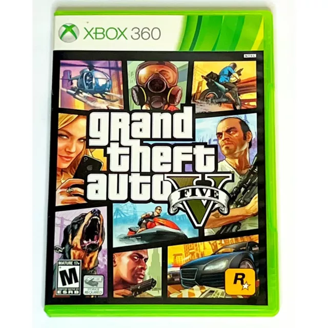 GRAND THEFT AUTO V GTA 5 (Microsoft Xbox 360, 2013) Tested & Working ...