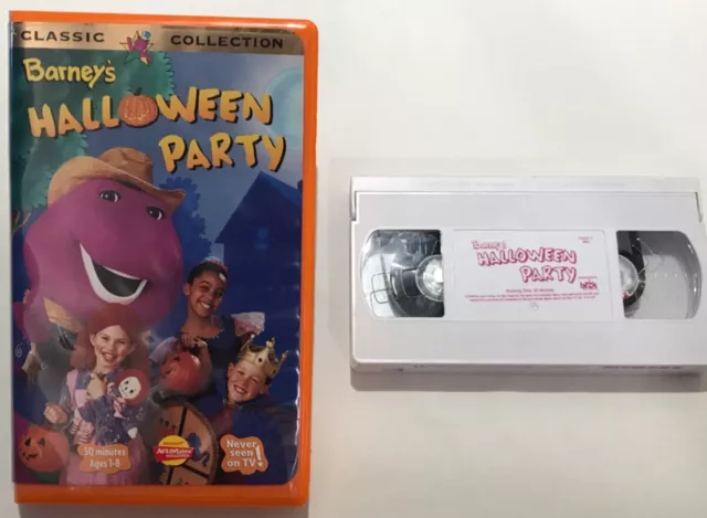 BARNEY'S HALLOWEEN PARTY VHS Video Tape 1998 Vintage Clamshell £7.90 ... image.