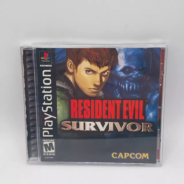 RESIDENT EVIL: SURVIVOR Sony PlayStation 1 2000 PS1 Black Label ...