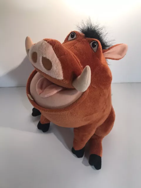 TALKING PUMBAA PLUSH Lion King Stuffed Animal Pumba Warthog Feed Me Bug ...