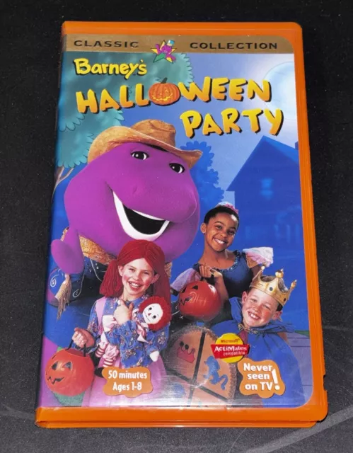 BARNEY - BARNEYS Halloween Party VHS 1998 Clamshell Classic Collection ...