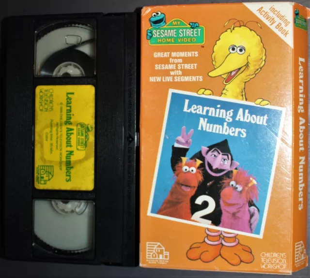 SESAME STREET: LEARNING ABOUT NUMBERS (vhs) Big Bird, The Count. Good ...