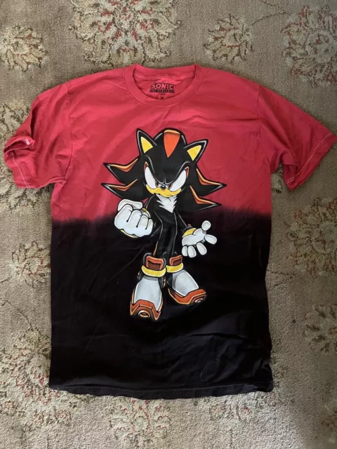 SEGA SONIC THE Hedgehog T-Shirt Size M Project Shadow Red Black Doom ...