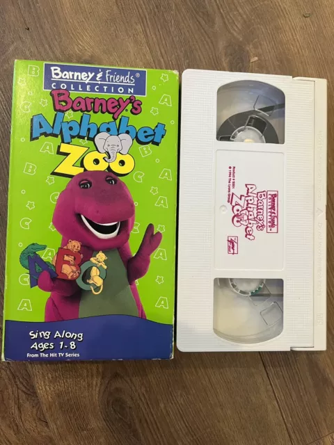 VHS BARNEY'S ALPHABET Zoo White VHS Barney & Friends Collection Vintage ...