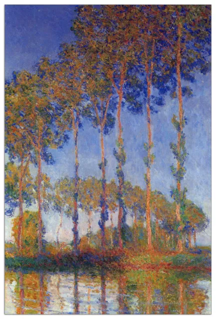 PANNELLO DECORATIVO MDF - Poplars in the Epte, sunset - Monet Claude ...