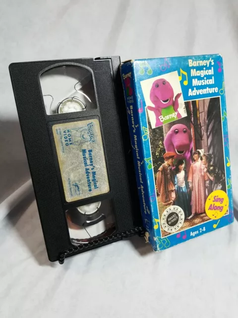 BARNEY THE DINOSAUR Barney's Magical Musical Adventure (1992) VHS Tape ...