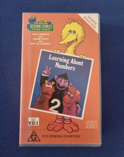 SESAME STREET: LEARNING About Numbers - Vintage 1992 VHS Video Tape £12 ...