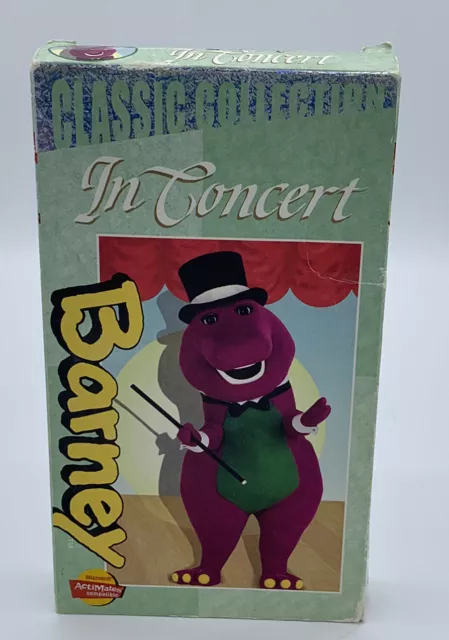 BARNEY IN CONCERT Classic Collection VHS Video Tape Sing-Along Songs ...