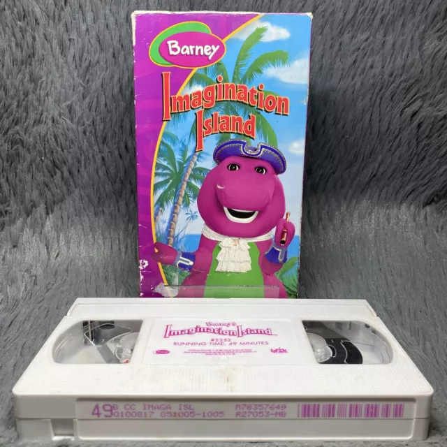 BARNEY - BARNEYS Imagination Island VHS Tape 2000 Kids Classic Cartoon ...