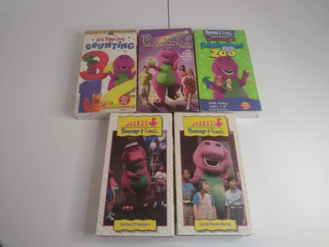 LOT OF 5 Barney & Friends VHS Tapes EUR 22,44 - PicClick FR