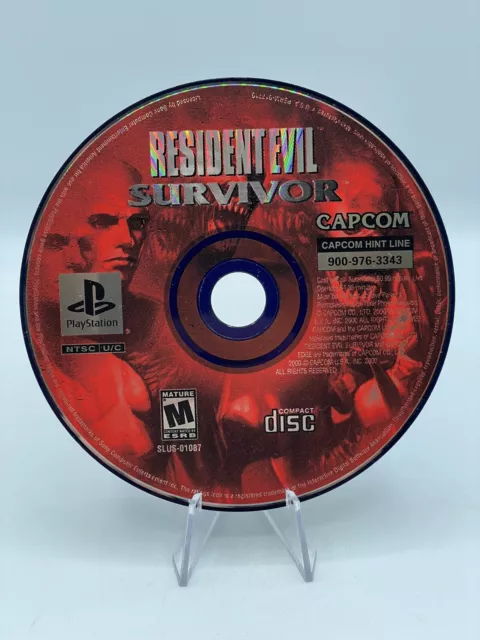 RESIDENT EVIL: SURVIVOR (Sony PlayStation 1, 2000) PS1 Disc Only ...