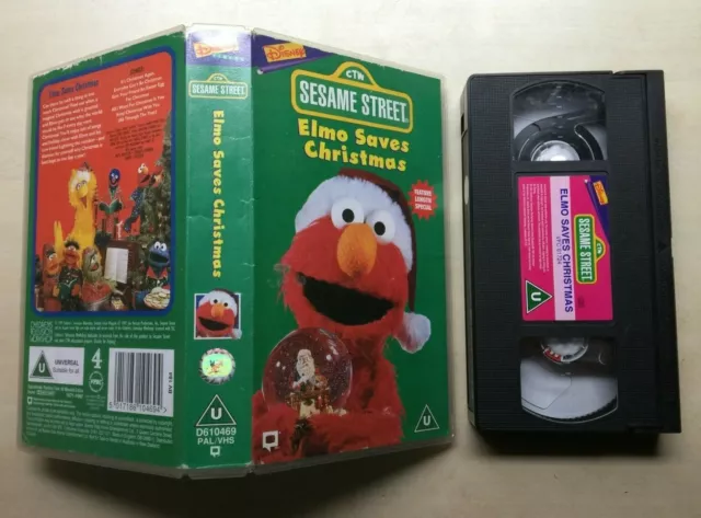 SESAME STREET - Elmo Saves Christmas - Vhs Video EUR 13,94 - PicClick FR