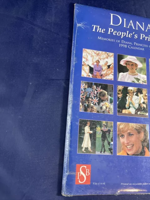 PRINCESS DIANA PEOPLE’S Princess 1998 Calendar Sealed 2026 Equivalent ...