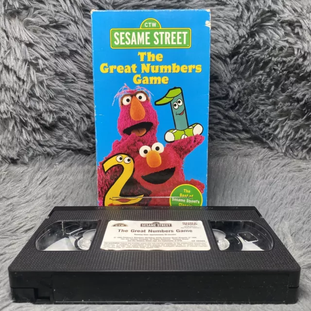 SESAME STREET - The Great Numbers Game VHS 1998 RETRO FAMILY CHILDREN'S ...